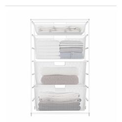 Elfa mesh White Drawers 