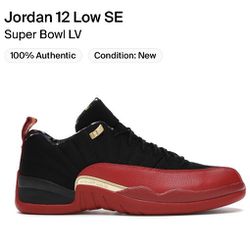 Jordan 12 Retro Low Super Bowl Size 7
