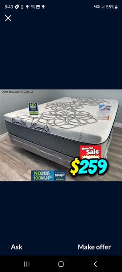 Queen Sky Comfort Bamboo Cool Gel Memory Foamm matres