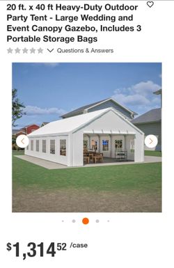20x40 ft Heavy-Duty Outdoor Party Tent Canopy