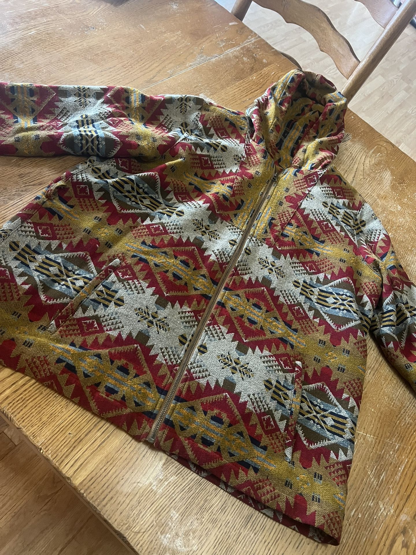 Ladies XL Wool Pendelton Hoodie Jacket