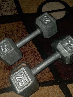 25 pound dumbells