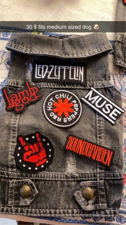 Medium Sz Denim Dog Vest