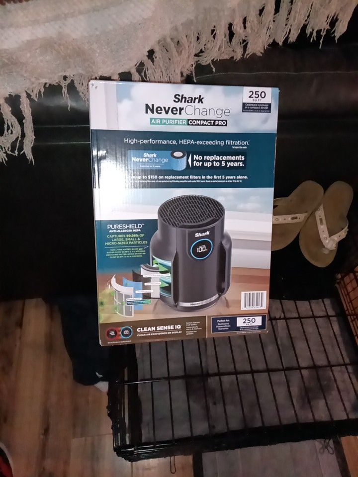 Brand New Shark Never Change Compact Pro Air Purifier