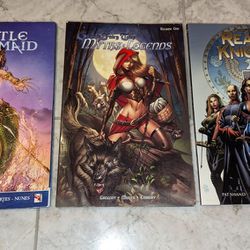 Grimm Fairy Tales Myths & Legends, the Little Mermaid, And Realm Knights Comics

