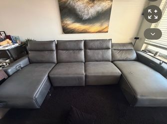 Motorized Reclining Leather Sectional – $1,200 OBO (Retail $3,200)