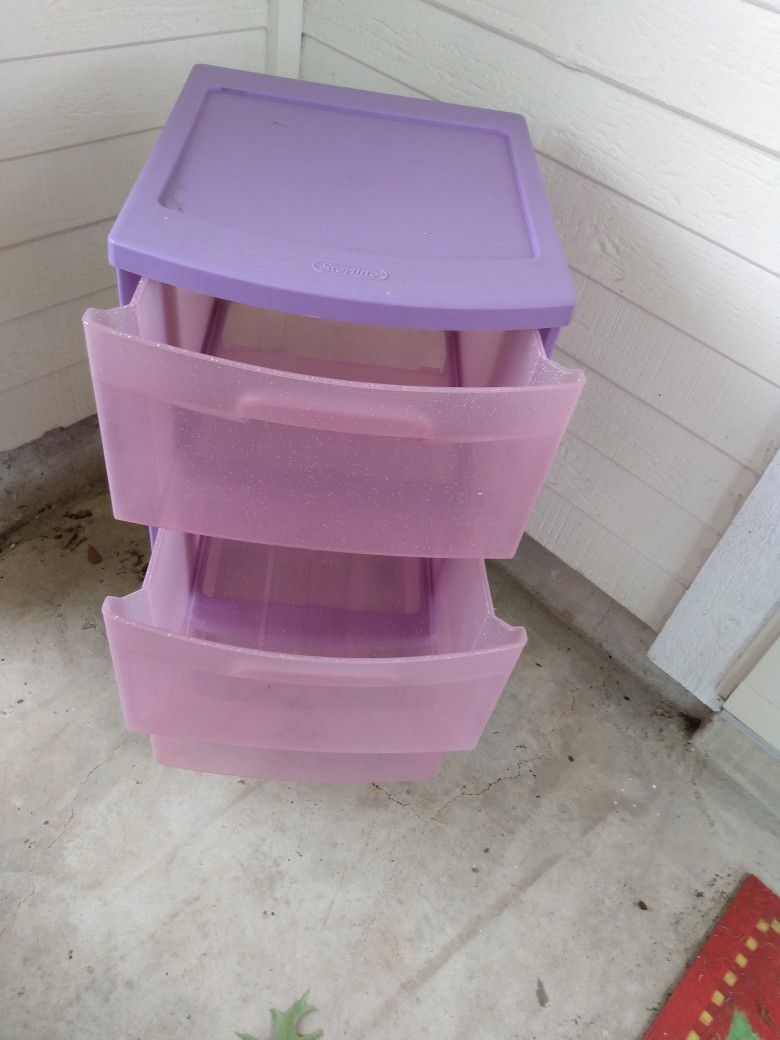 Pink / Purple  Plastic Organizer 