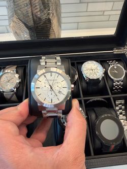 Burberry Swiss Made Chronograph Watch | Stainless Steel Bracelet