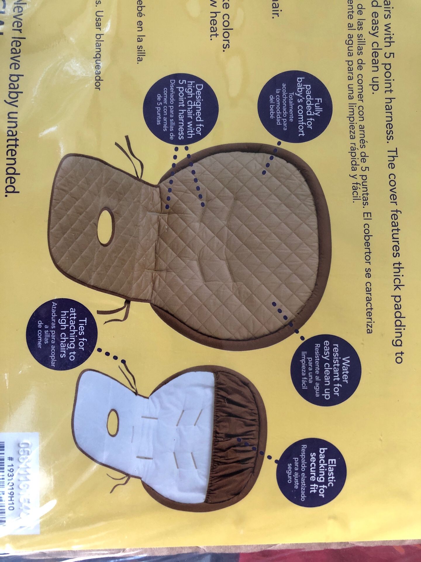 High Chair Cover.