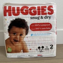 Huggies Snug & Dry Size 2 (74 Count)