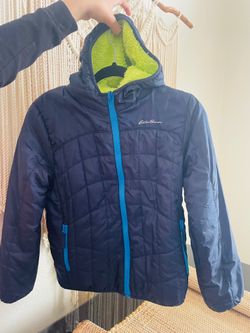 Eddie Bauer Reversible jacket blue/ green  