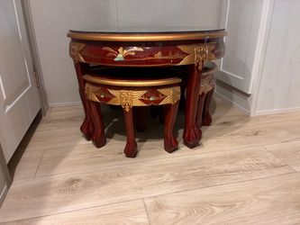 Asian Mini Table with 4 chairs