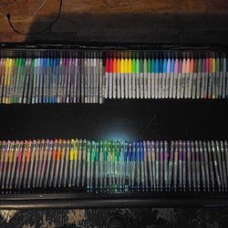 6 Different Sets Of Pens And Markers