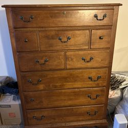 Brown Wood Dresser 
