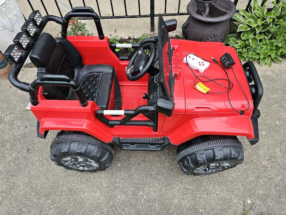 jeep kids 12v car with remote need new battery battery doesn't hold too long
