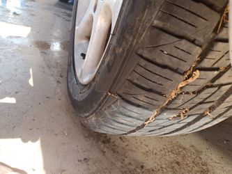 Nissan maxima tires and rims tires are brand new no cracks or bubbles all the tread is a penny deep