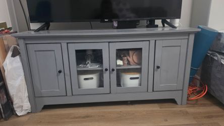 Beautiful Gray 4-Door Sideboard / TV Console