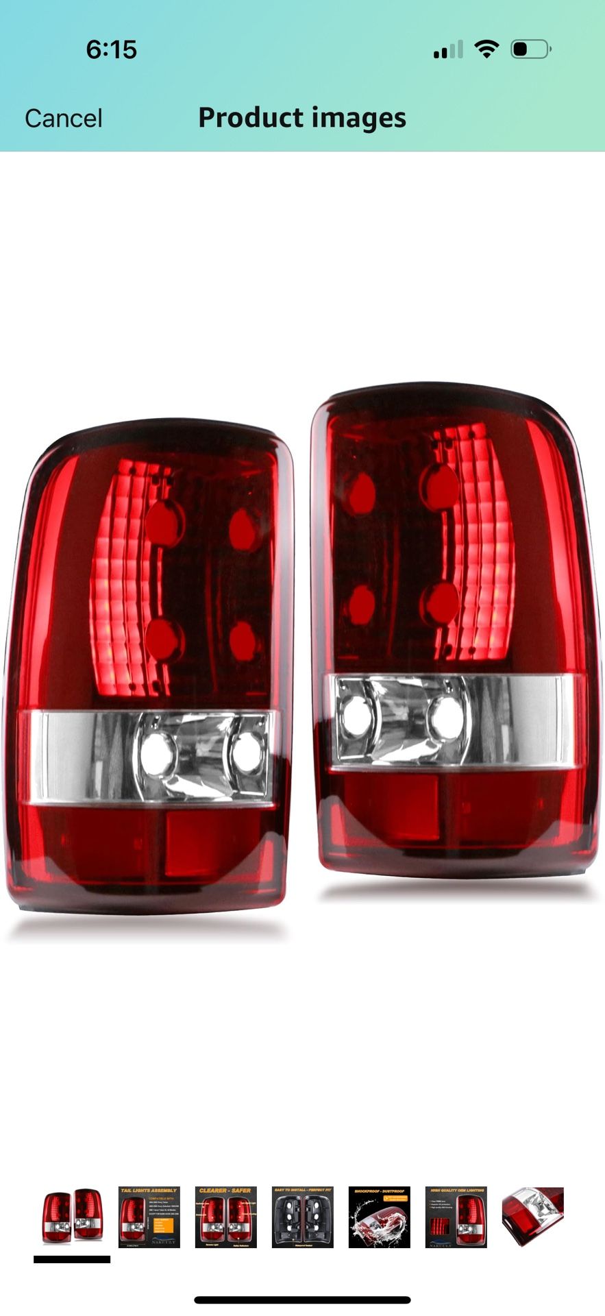 Nakuuly Tail Light Compatible With 2000-2006 Chevy Suburban 1 Tahoe GMC Yukon XL Denali Driver and Passenger Side Taillights Red Clear Rear Br
