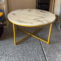 Round Marble Coffee Table 