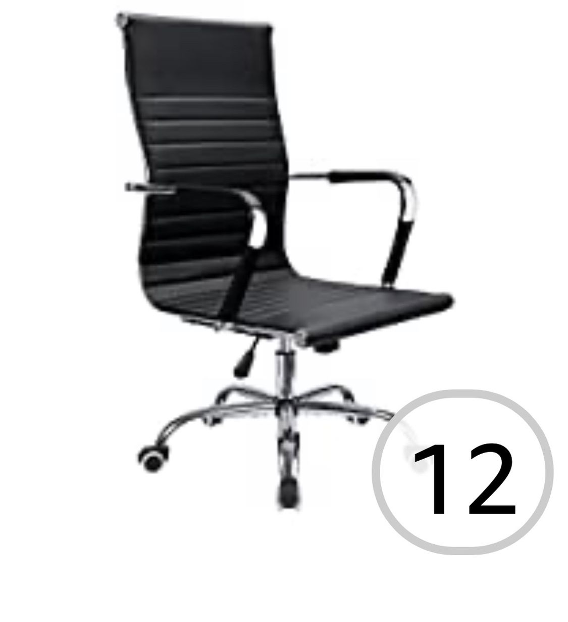 Devoko Office Desk Chair Mid Back Leather Height Adjustable Swivel...