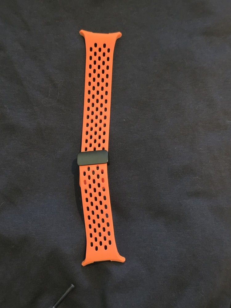Orange Ultra Soft Silicone Breathable Strap Samsung Galaxy Watch 7