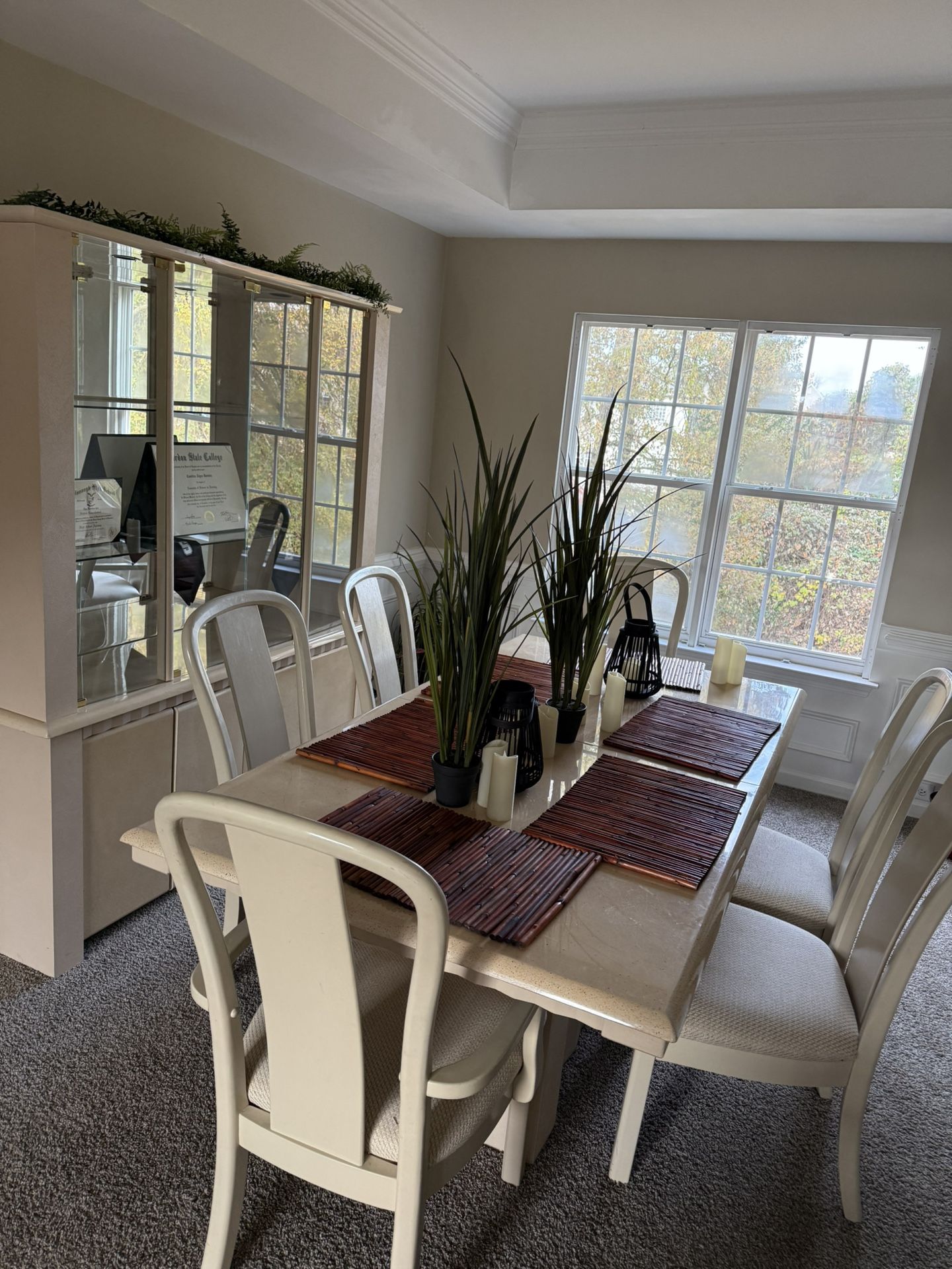 Dining Room Table And Cabinet