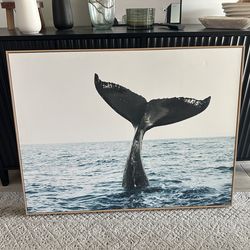Whale tail canvas