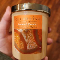 Cocorrina Lemon & Pomelo Scented 5oz Candle