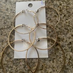 Big Gold Hoop Earrings
