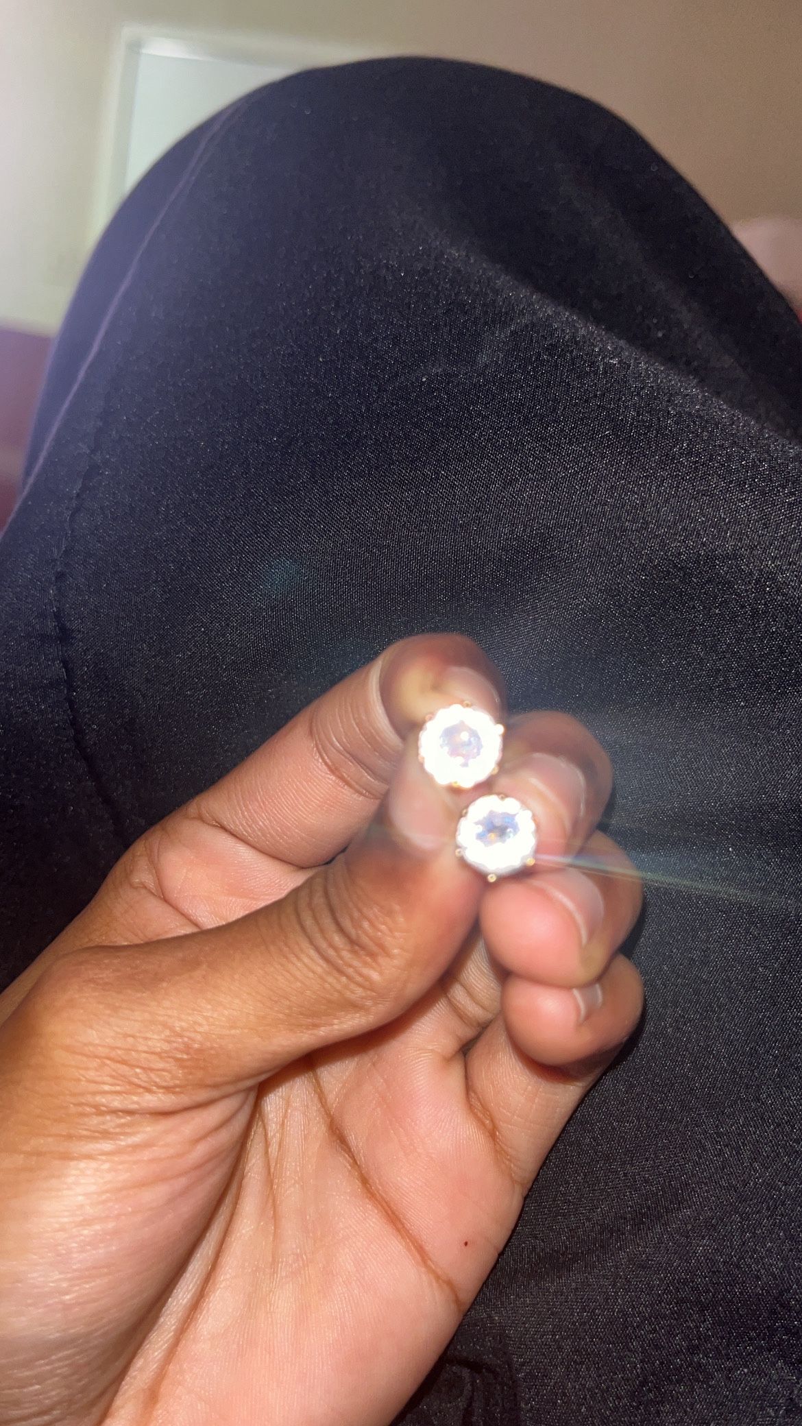 Circular Diamond Crown Earrings