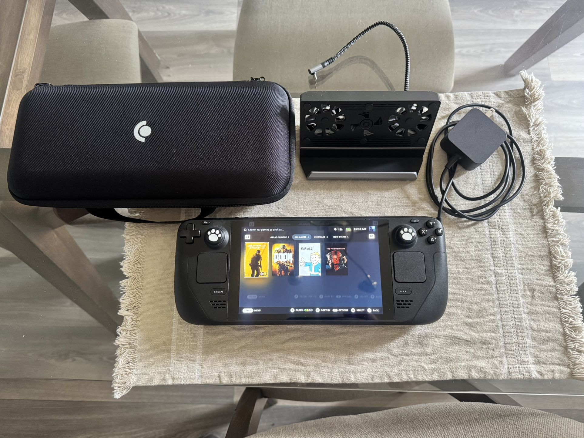 Steam Deck 64gb (comes with 256gb SSD, Case, Charger, Dock.) 