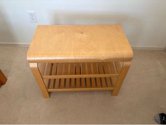 Small wooden bench
