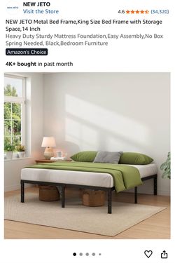 King bed frame