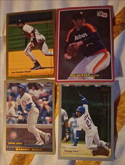 MLB Baseball Card Lot – Bonds, Ryan, Sosa