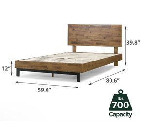 Queen Wood Headboard Bedframe Set (orig bought for $500)