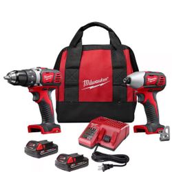 Milwaukee M18 Cordless Drill & Impact Driver Combo Kit (Sealed) – $175 (OBO)