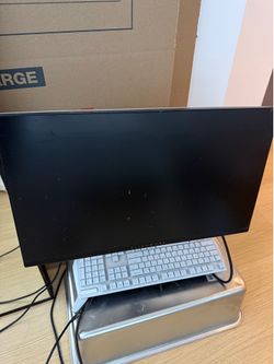 Alienware AW2521HFL Monitor (cracked LCD, for parts/repair) + Alienware AW510K mechanical keyboard