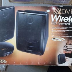 Wireless Speaker Set With Mounts.