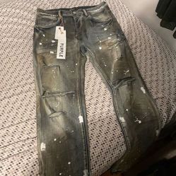 purple jeans