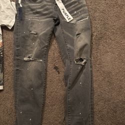 purple jeans