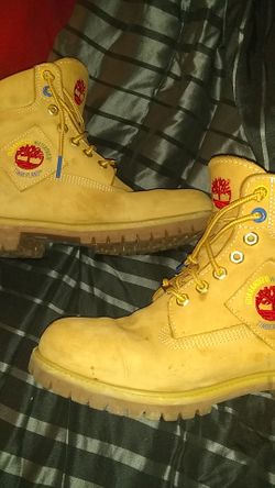 Timberland 6 inch Premium Wheat Waterproof Boots Patch Nubuck Men's Size 9