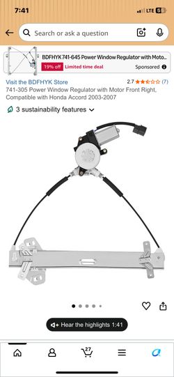Window Regulator/driver side