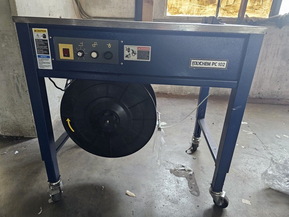 POLYCHEM PC102 TABLETOP STRAPPING MACHINE