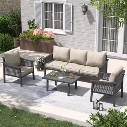 100% brand new in box Patio furniture set 4 pcs
