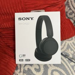 Sony WH-CH520 Wireless On Ear Bluetooth Headphones - Black WHCH520 50 Hours NEW