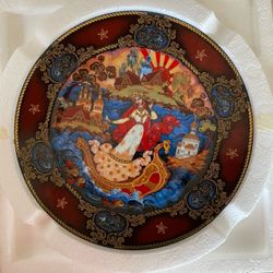 Vintage Russian Collection Plates. Series Of 8 Plates Representing “Seasons Of The Year”. Sold As A Set Only $160.00. See Desc Below.