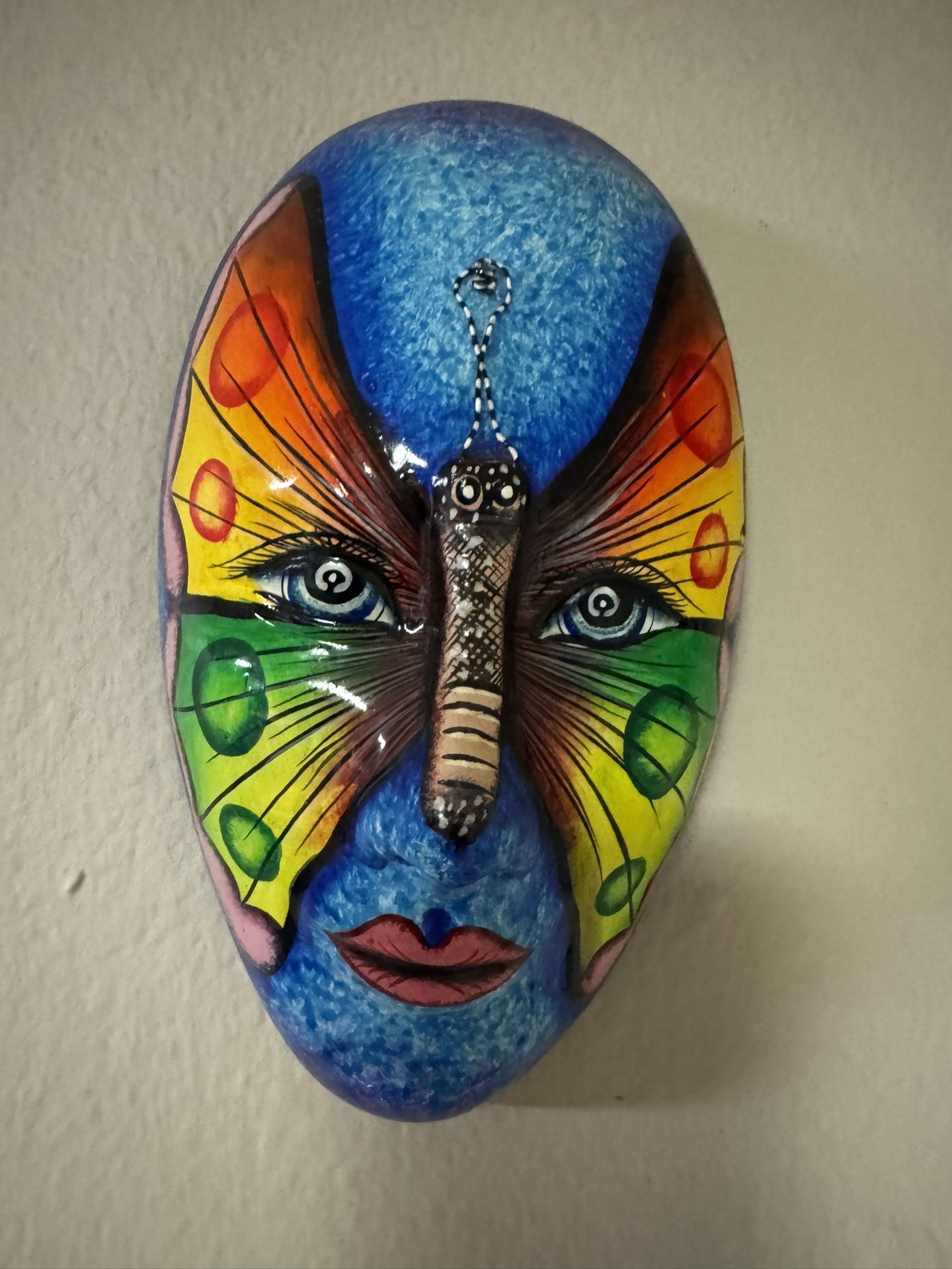 Set Of 3 Face Butterfly Mask For Wall Decoration