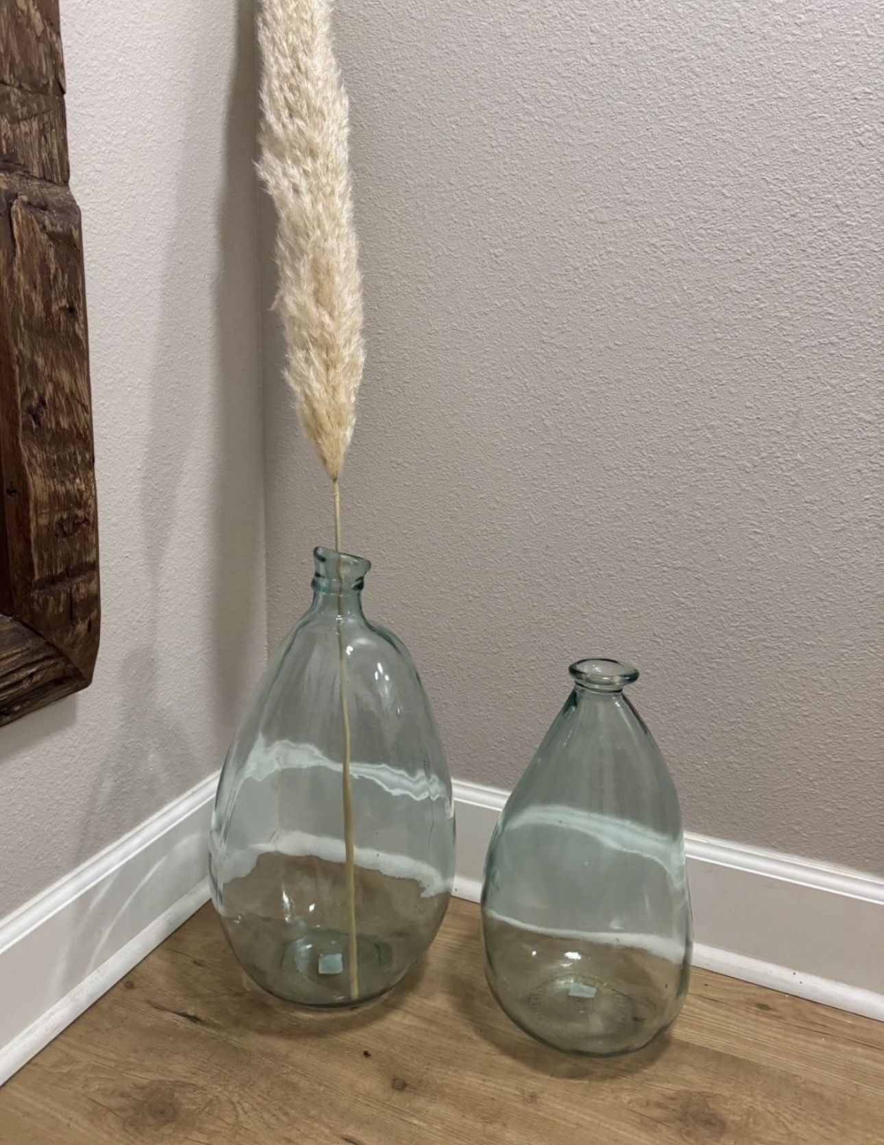 Large Bubble Glass Vases
