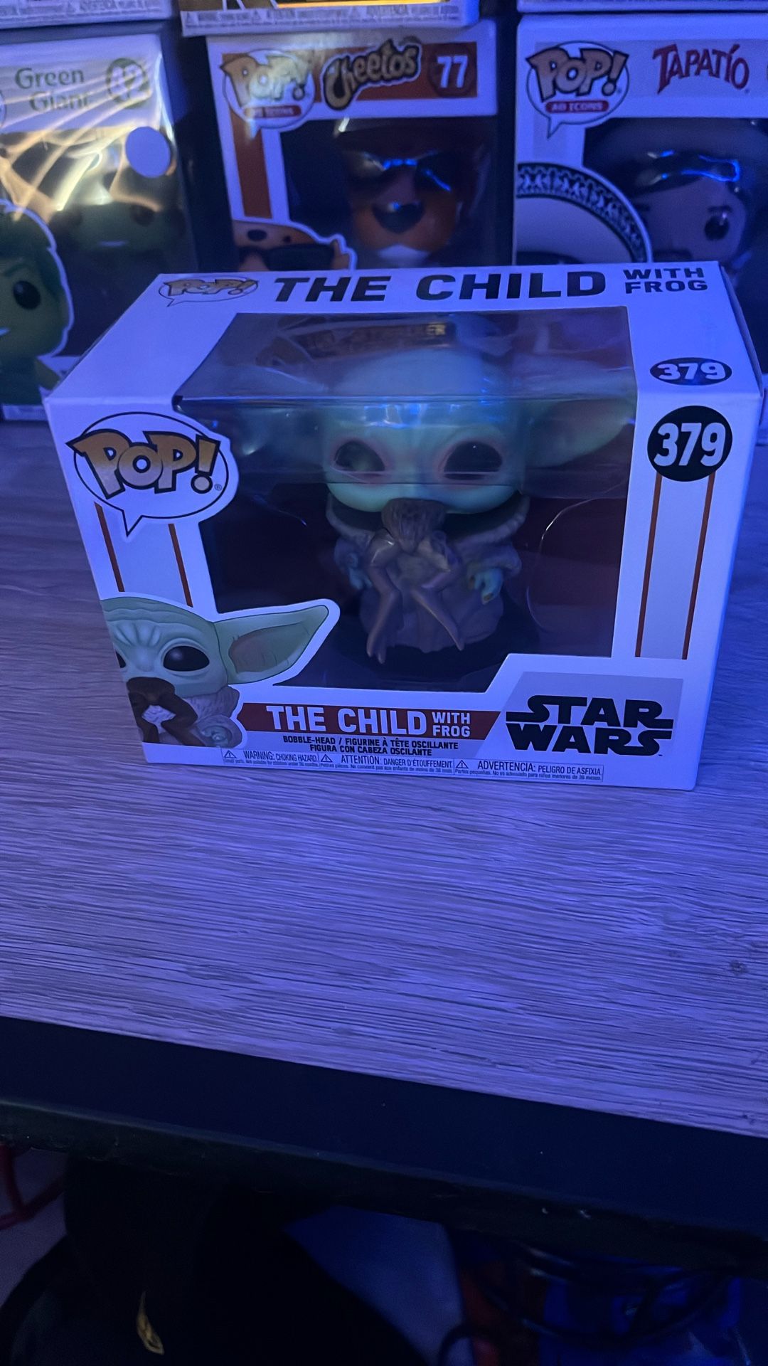 Baby Yoda With Frog Funko Pop