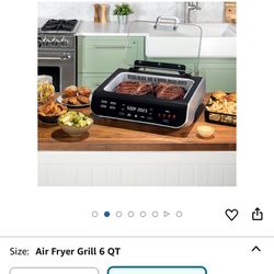 Gourmia Foodstation Grill Griddle And Air fryer